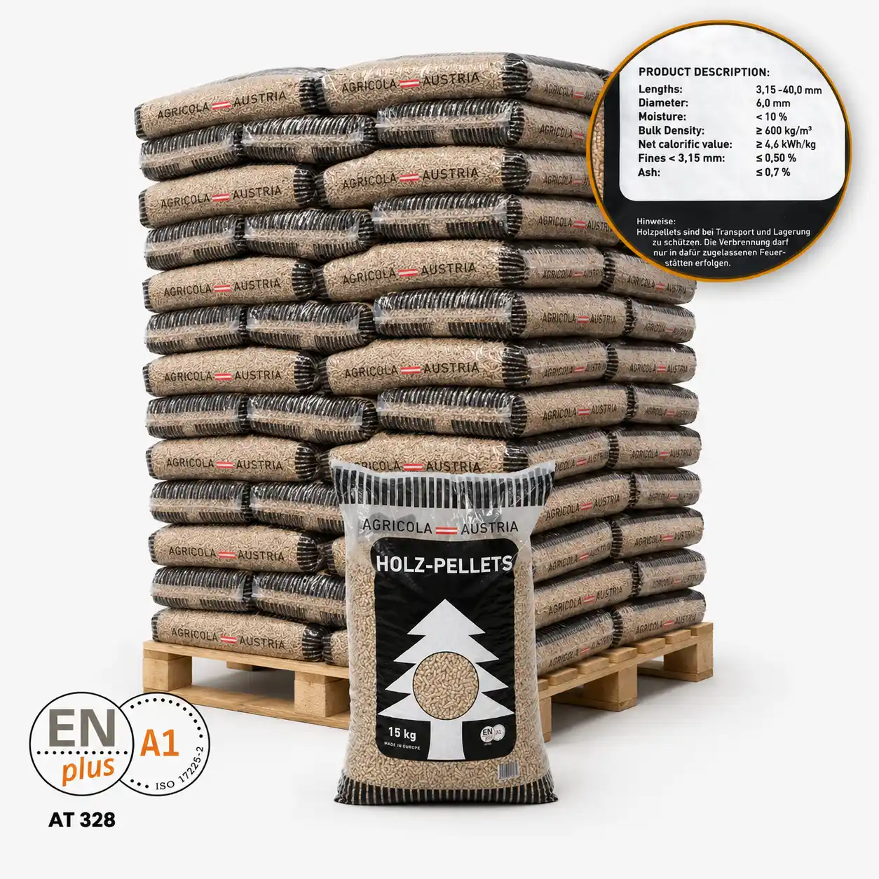 Agricola Pellets halve pallet (66x15Kg) - Afbeelding 2